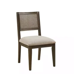 Kirklands Home Dining Chairs|Woven Back Dining Chairs, Set of 2 Brown