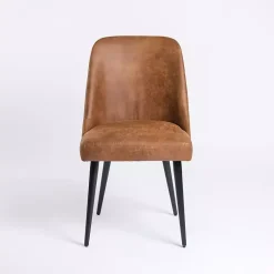 Kirklands Home Dining Chairs|Wyatt Faux Leather Dining Chair Brown