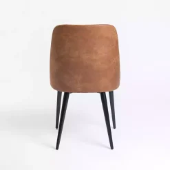 Kirklands Home Dining Chairs|Wyatt Faux Leather Dining Chair Brown