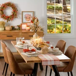 Kirklands Home Dining Chairs|Wyatt Faux Leather Dining Chairs, Set of 2 Brown