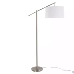 Kirklands Home Floor Lamps|Brushed Nickel Cassie Floor Lamp
