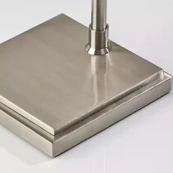 Kirklands Home Floor Lamps|Brushed Adjustable Arm Floor Lamp Silver