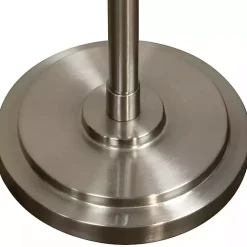 Kirklands Home Floor Lamps|Brushed Steel Adjustable Swing Arm Floor Lamp Tan