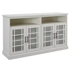 Kirklands Home Tv Stands & Media Consoles|Brushed Window Pane TV Stand White
