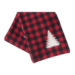 Hot Buffalo Check Christmas Tree Throw Blankets & Throws