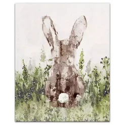 Outlet Bunny in Grass Canvas Art Print Easter Decorations