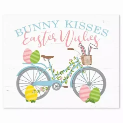Outlet Bunny Kisses Easter Wishes Table Canvas Art Print Easter Decorations