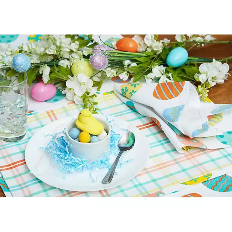 Outlet Bunny Trail Plaid Placemats, Set of 6 Easter Decorations