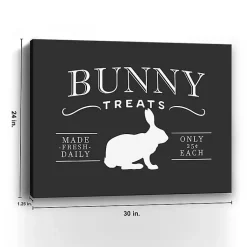 Best Bunny Treats Easter Canvas Art Print Easter Decorations