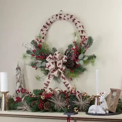 Best Burlap Buffalo Check Foliage Wreath Christmas Wreaths