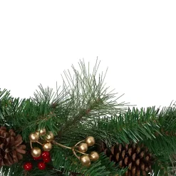 Online Burlap Buffalo Check Foliage Garland Christmas Arrangements & Garland