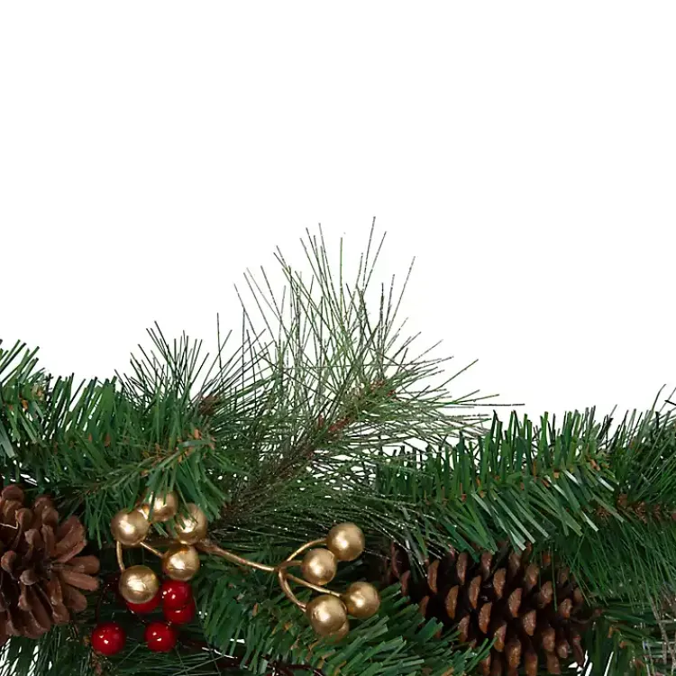 Online Burlap Buffalo Check Foliage Garland Christmas Arrangements & Garland