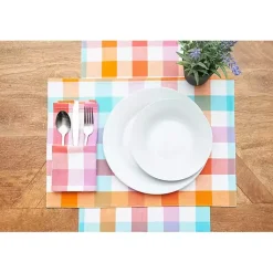 Outlet Cabana Easter Gingham Table Runner Easter Decorations