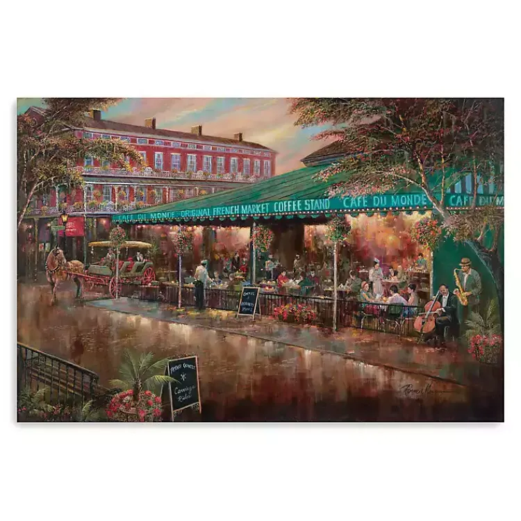 Online Café du Monde Canvas Art Print, 24x16 in. Mardi Gras Decorations