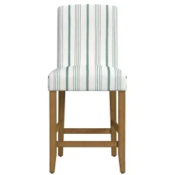 Kirklands Home Bar Stools & Counter Height Stools|Calypso Striped Upholstered Counter Stool