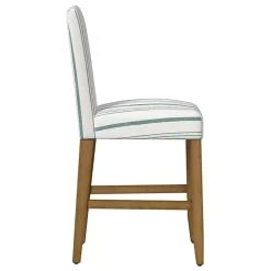 Kirklands Home Bar Stools & Counter Height Stools|Calypso Striped Upholstered Counter Stool
