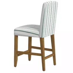 Kirklands Home Bar Stools & Counter Height Stools|Calypso Striped Upholstered Counter Stool