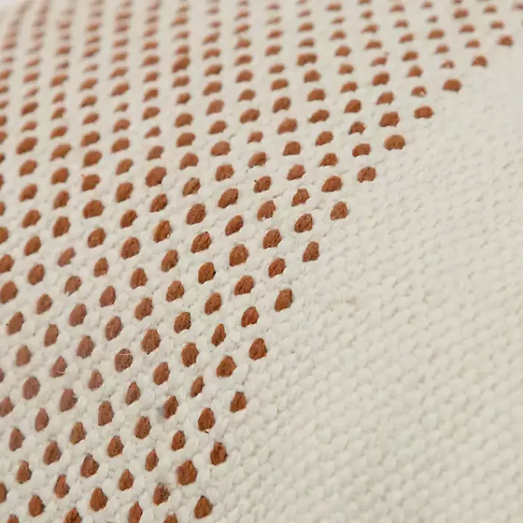 Sale Camel Dotted Colorblock Throw Pillow Pillows