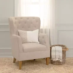 Sale Camel Dotted Colorblock Throw Pillow Pillows