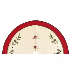 Best Cardinals and Holly Christmas Tree Skirt Christmas Tree Skirts & Collars