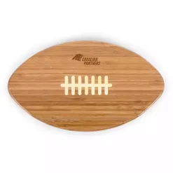 Kirklands Home Serving & Entertaining|Carolina Panthers Bamboo Football Cutting Board Tan
