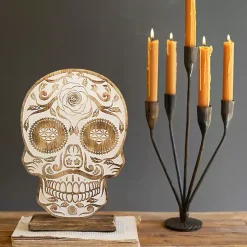 Best Carved Wooden Skull Statue Halloween