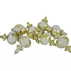 Best Champagne and White Finial Ornaments, Set of 8 Christmas Ornaments