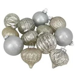 Best Champagne Mercury Glass Christmas Ornament Set Christmas Ornaments