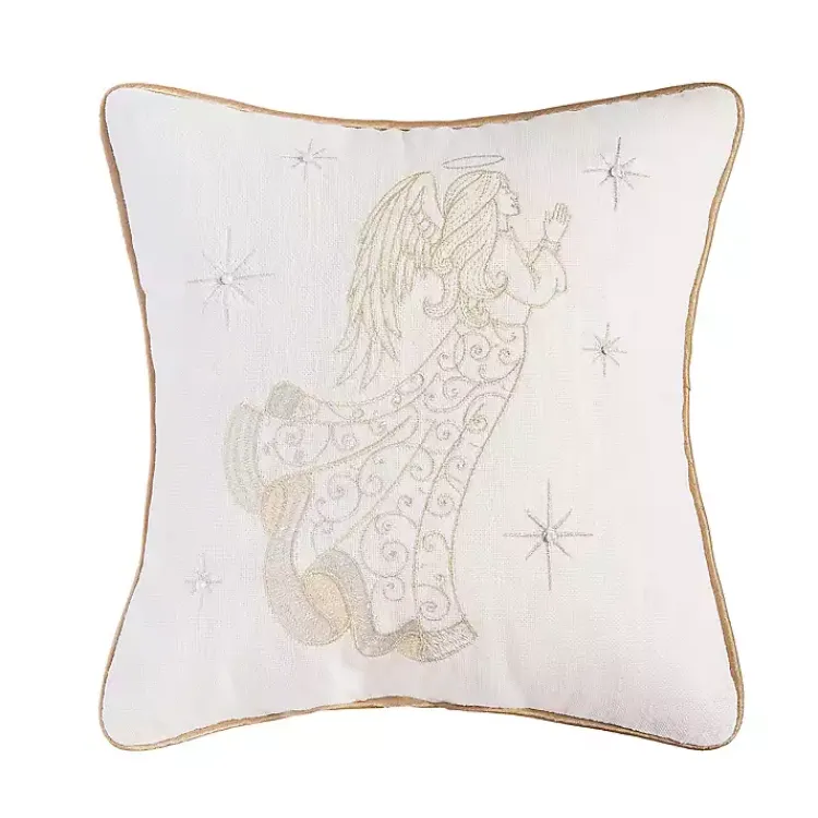 Online Champagne Praying Angel Christmas Pillow Christmas Pillows