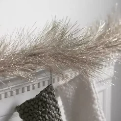 Online Champagne Sparkle Pine Christmas Garland Christmas Arrangements & Garland