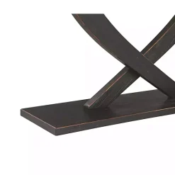 Kirklands Home Console Tables|Charcoal Ramus Console Table Black