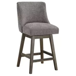 Kirklands Home Bar Stools & Counter Height Stools|Charcoal Greenfield Counter Stool Gray