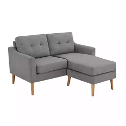 Kirklands Home Sofas & Loveseats|Charcoal 2-pc. Loveseat & Ottoman Set Gray