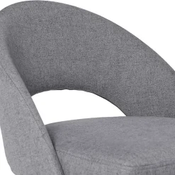 Kirklands Home Bar Stools & Counter Height Stools|Charcoal Upholstered Charli Bar Stools, Set of 2 Gray