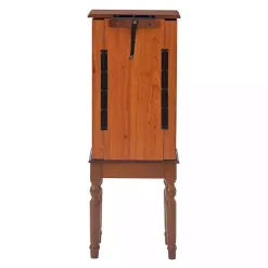 Kirklands Home Dressers & Chests|Cherry 5-Drawer Ollie Petite Jewelry Armoire Brown