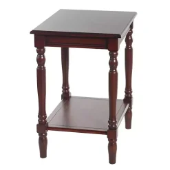 Kirklands Home Accent & End Tables|Cherry Wood Sybil Accent Table Brown