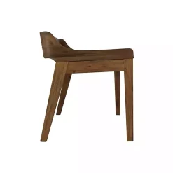 Kirklands Home Benches & Ottomans|Chestnut Acacia Wood Cushioned Bench Brown