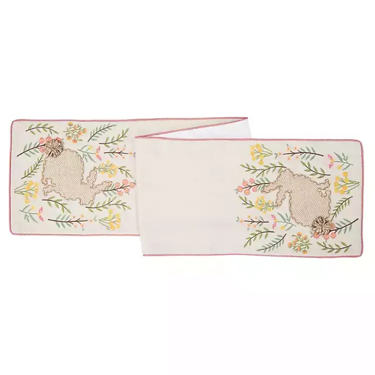 Kirklands Home Table Linens|Chevron Garden Bunny Table Runner