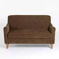 Kirklands Home Sofas & Loveseats|Chocolate English Loveseat Brown