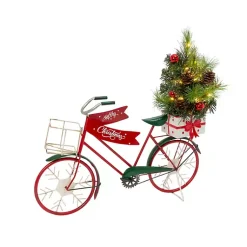 Online Christmas Bicycle with Pre-Lit Tree Statues & Figurines