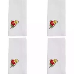 Kirklands Home Table Linens|Christmas Gifts Embroidered 4-pc. Napkin Set