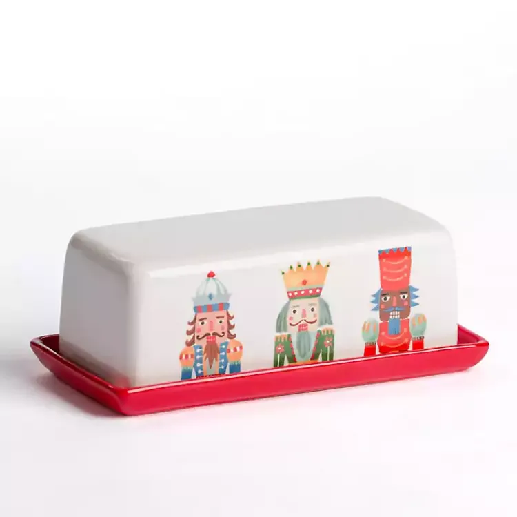 Kirklands Home Serving & Entertaining|Christmas Nutcracker Butter Dish