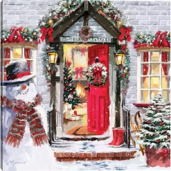 Clearance Christmas Spirit Decorated Home Canvas Art Print Christmas Art & Wall Decor