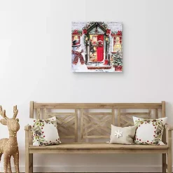 Clearance Christmas Spirit Decorated Home Canvas Art Print Christmas Art & Wall Decor