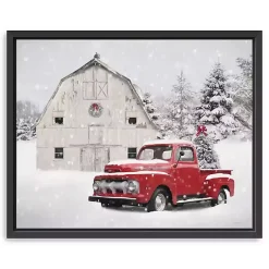 Best Christmas Tree Barn Framed Canvas Art Print Christmas Art & Wall Decor