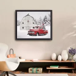 Best Christmas Tree Barn Framed Canvas Art Print Christmas Art & Wall Decor