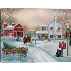 Best Christmas Tree Farm Canvas Art Print Christmas Art & Wall Decor