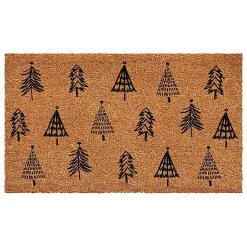 Kirklands Home Doormats|Christmas Tree Farm Coir Doormat