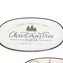Kirklands Home Serving & Entertaining|Christmas Tree Farm Serving Platter with Spreader