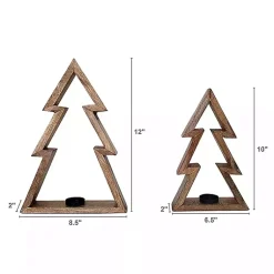 Sale Christmas Tree Tealight Candle Holders, Set of 2 Christmas Decorations